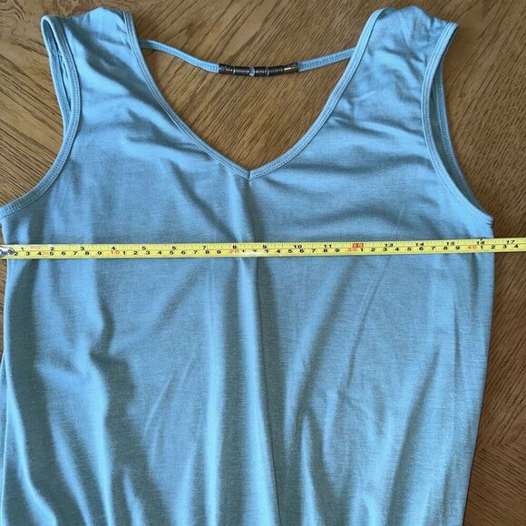 Woman’s Beach Coverup Dress Size XS/S Mint Green Cotton - Picture 3 of 7